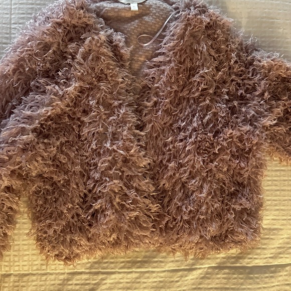 LC Lauren Conrad Plush Pink Jacket - Picture 1 of 3